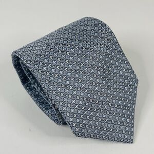 Joseph Abboud 100% Silk Necktie Tie Floral Blue Gray 4 x 60 Made in Italy